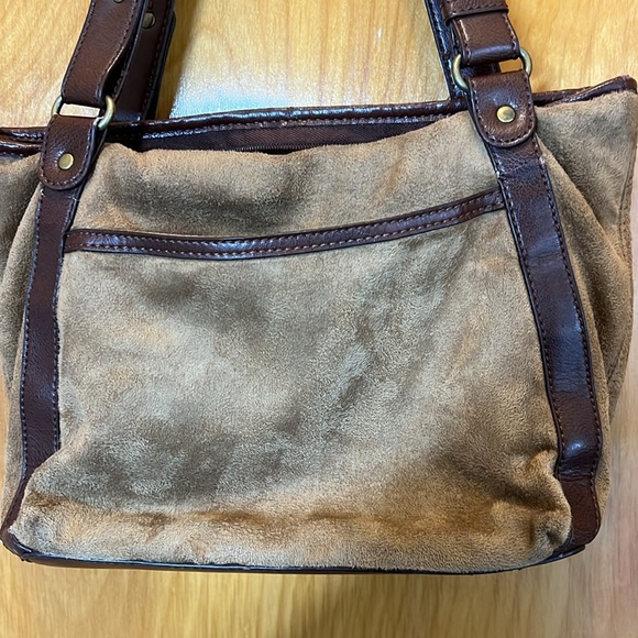 Relic vintage shoulder bag. Suede and canvas - Picture 8 of 10